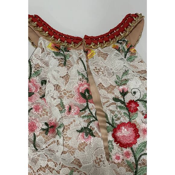 Belle by Badgley Mischka Eve Dress Floral Lace Size 8 NWT - Picture 5 of 14